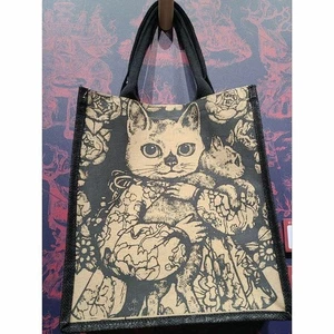 Borsa tote Yuko Higuchi cotone stampa double face Boris Zakkaten fuori produzione come nuova - Foto 1 di 3