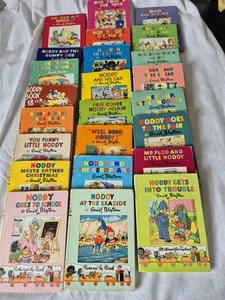 Vintage Enid Blyton 1950s 1960s Complete Noddy & Friends Book Set X24 - Picture 1 of 8