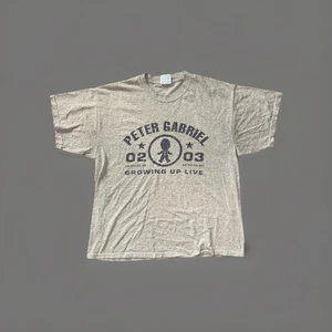 Vintage Y2K 2003 Peter Gabriel Growing Up Live Your Concert T-Shirt Herren XL - Bild 1 von 6
