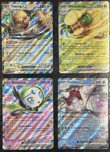 Pokémon Slaking Ex - Meloetta Ex - Cetitan Ex - Whimsicott Ex (Set of 4) - Picture 1 of 11
