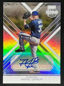 NATE GRIEP 2016 Panini Elite Extra Edition Auto #141 | Brewers
