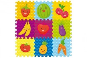 Foam Puzzle Fruit 9 Pieces - Picture 1 of 1