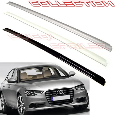 Matte Black Audi 12-18 A6 S6 C7 Quattro sedan trunk lip spoiler ◎ - Image 1 of 2