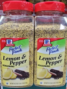 McCormick Perfect Pinch Lemon Pepper Seasoning 19.75 Oz (2 PACK) FREE SHIPPING - Picture 1 of 3