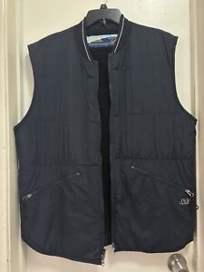 Burton Snowboard Convertible Insulator Blue Full Zip Pockets Vest Jacket Sz XL