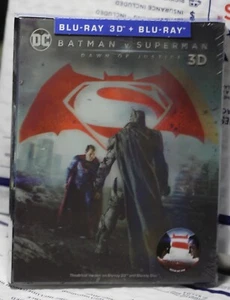 BATMAN V SUPERMAN DAWN 3D+2D BLU-RAY LENTI SLIP STEELBOOK! NOVA NC#10 IN STOCK! - Picture 1 of 6