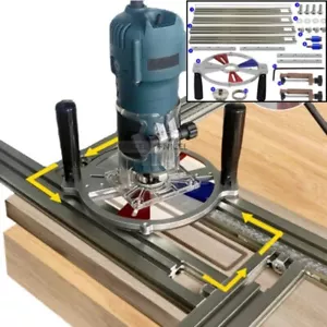 Router per legno fresa scanalatura Jig System lavorazione legno macchina per incisione - Foto 1 di 29