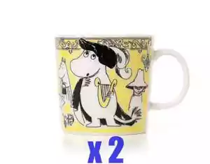 ARABIA Moomin Opera Mug 0.3L Set of 2 Scope 25th Anniversary Limited Japan - Picture 1 of 7