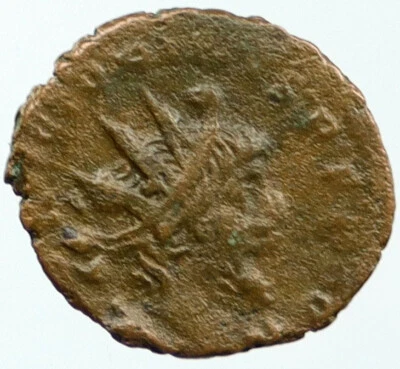 VICTORINUS Gallic Roman Empire 268AD Authentic Ancient Coin PAX i117436 - Image 1 of 2