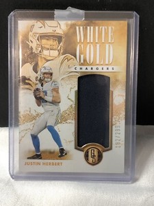 2023 Gold Standard Football Justin Herbert White Gold Patch /299 Chargers