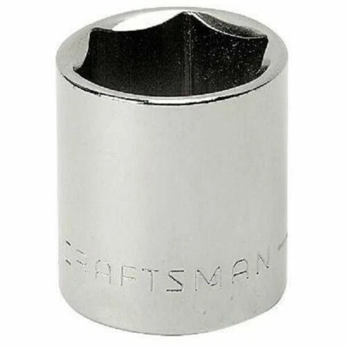 new - Craftsman 3/8" Drive SAE MM Metric 6pt  Socket - Any Size STD Inch 6 Point - Image 1 of 1