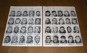 TWO 1967 BALTIMORE COLTS TEAM ROSTER PRINTS - Picture 1 of 1