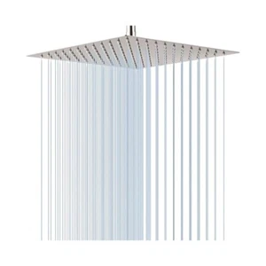 12 Zoll große quadratische Luxus Regendusche Kopf oben Brause Edelstahl - Bild 1 von 6