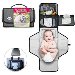 Baby Changing Pad with Wipes Pocket - Detachable Portable Changing Pad, A Comfy - Picture 1 of 8