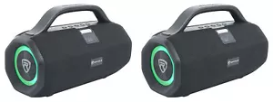 2) Rockville SONIC-50L Wireless Linking Portable Bluetooth Party Speakers+Mic In - Picture 1 of 12