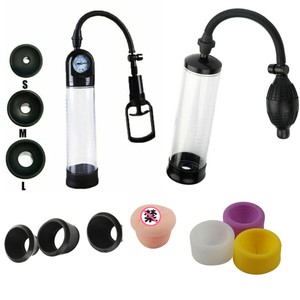 Penis Extender Manual Enlargement Vacuum Pump Growth Stretcher Enlarger Sleeve