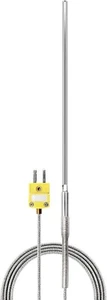 CE Certified K-Type Inconel 600 Thermocouple Probe -40 to 2012°F, 3.2mm Diameter - Picture 1 of 7