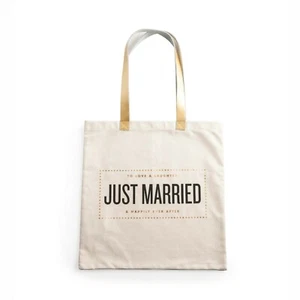 Bolso de Mano Rosanna Recién Casado - Lona y Cuero - Boda Luna de Miel - Imagen 1 de 1