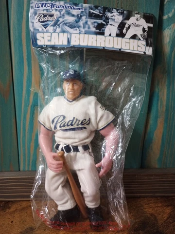 Sean Burroughs San Diego Padres Baseball MLB #32 Plus Funding 7" Figure NIB Cover