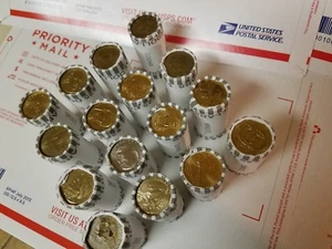16 Unsearched Bank Rolls ($400) Presidential, Sacagawea, & S.B.A. Dollar Coins - Picture 1 of 6