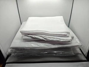 Veranstaltungsort Dekoration weiße Tischdecke 70 Zoll, wiederverwendbar, rund, Polyester 8 ct. - Bild 1 von 3