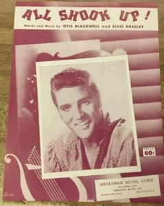ELVIS PRESLEY ALL SHOOK UP SHEET MUSIC ~ ORIGINAL 1957 - Picture 1 of 3