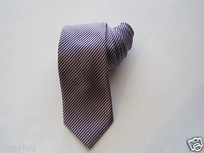 Corbata Nordstrom Rayas Tejida Seda Cuello Púrpura 58x3.5 Hecha en EE. UU.  Foto 1 de 4