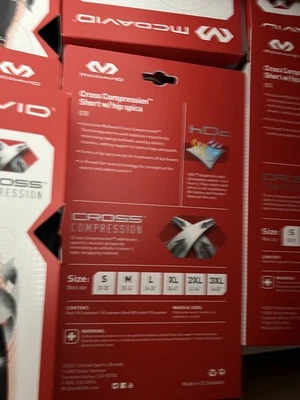 McDavid Cross Compression Shorts with Hip Spica - Black Size small 28-30” - Image 1 of 3