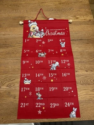 Winnie The Pooh Fabric Advent Calendar - Disney - Winnie The Pooh - Christmas - Image 1 of 4