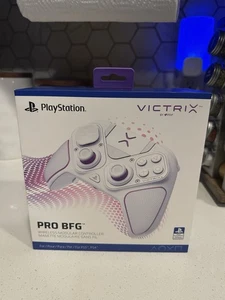PDP Victrix Pro BFG Wireless Gaming Controller for PS5, PS4, PC, White - Picture 1 of 3