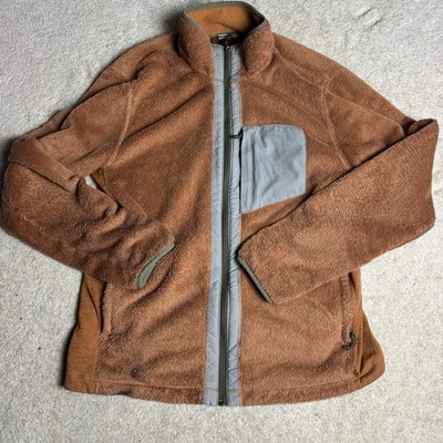 LL Bean Para Hombres Cremallera Completa Polar Chaqueta Sudadera Grande Rojo Óxido Marrón DAÑADO Foto 1 de 4