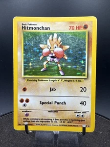 1999 Pokémon Game Base Set Hitmonchan Holo 7/102 - Picture 1 of 24