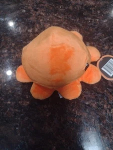 TeeTurtle - The Original Reversible Octopus Plushie - Black + + Orange  - Picture 1 of 2