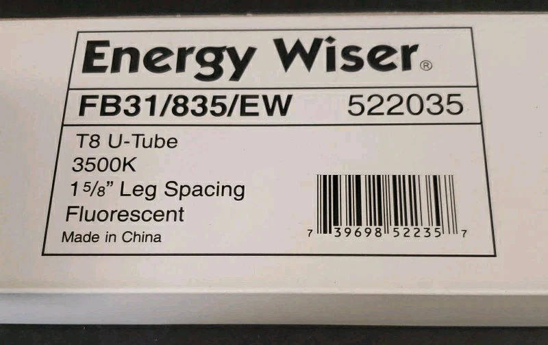 Bulbrite FB31/835/EW REPLACEMENT BULBS FOR BULBRITE  31W T8 U-Tube Case Of 24  - Image 1 of 4