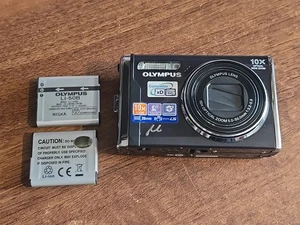Olympus Mju U 9000 12MP Digital Camera 10x Optical Zoom Used Working Rare Black - Picture 1 of 16