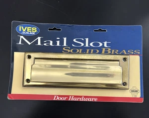 Ives, Schlage Mail Slot Alluminio Ottone Porta Ferramenta Nuovo C626B3-605 Made in USA - Foto 1 di 3