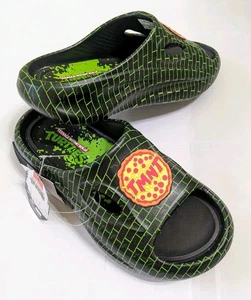 Teenage Mutant Ninja Turtles Tmnt Pizza Slide Sandals Size 7 Slides 7 New - Picture 1 of 4