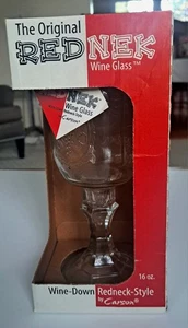 Redneck Rednek Einmachglas Weinglas - klar, 16oz, neu im Karton, kostenloser Versand! - Bild 1 von 3