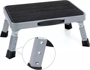 Height-Adjustable 7"- 9" Folding Step Stool with Non-Slip Platform 10" X 15" - P - Picture 1 of 12