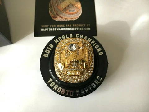 NEW Toronto Raptors 2019 NBA CHAMPIONS RING OFFICIALLY LICENSED+ CHAMPIONS SHIRT Cover