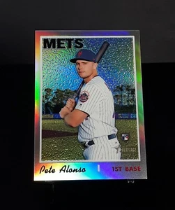 2019 Pete Alonso RC /569 Topps Heritage High Number Chrome Refractor Rookie Mets - Picture 1 of 3
