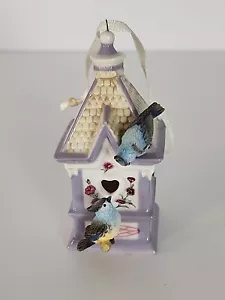 Vogelhaus Ornament 2000 Bradford Editions Woodland Lodge #68564 Porzellan - Bild 1 von 11