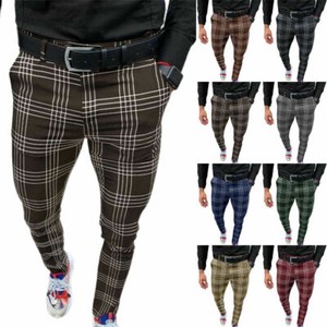 Las mejores ofertas en Pantalones de poliéster a rayas sin marca para  hombres | eBay