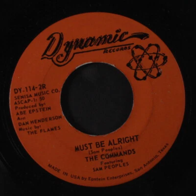 COMMANDS: must be alright / chain gang Dynamic Records (3) 7" Single 45 RPM - Image 1 of 2