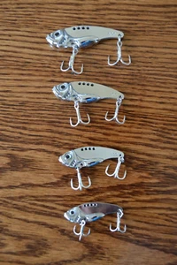 4 PCS Metal VIB Vibration 20G 15G 10G 7G High-Action Fishing Lure - Picture 1 of 7