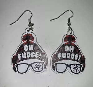 A Christmas Story Ralphie Pendientes Accesorios Oh Fudge Te Dispararás - Imagen 1 de 3