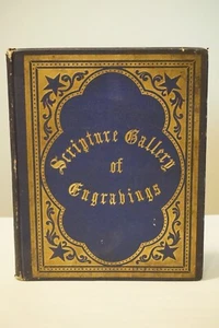 Rare Copy of Scripture Gallery of Engravings by John Kitto 1856 Hardcover - Picture 1 of 13