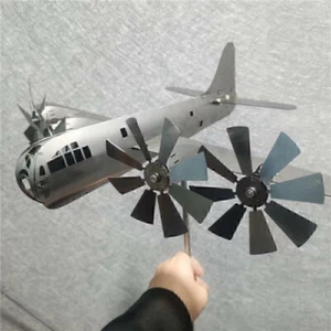 Flugzeug-Garten-Windspiel Wind-Doppeldecker für Patio Garden Ornament BE - Bild 1 von 6