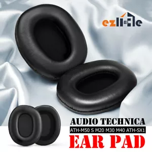 Soft Replacement Ear Pads Flexible Cushion For Audio Technica ATH-M50X M20 M40 - Picture 1 of 9