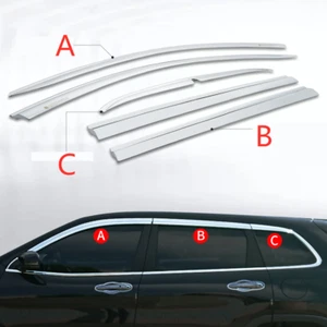 Chrome Window Visor Rain Guard Vent Sun Deflector For Jeep Cherokee 2014-2021 - Picture 1 of 9